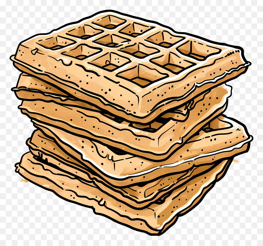 Tumpukan Wafel，Wafel PNG