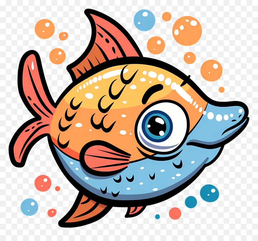 Ikan Lucu，Kartun Ikan PNG