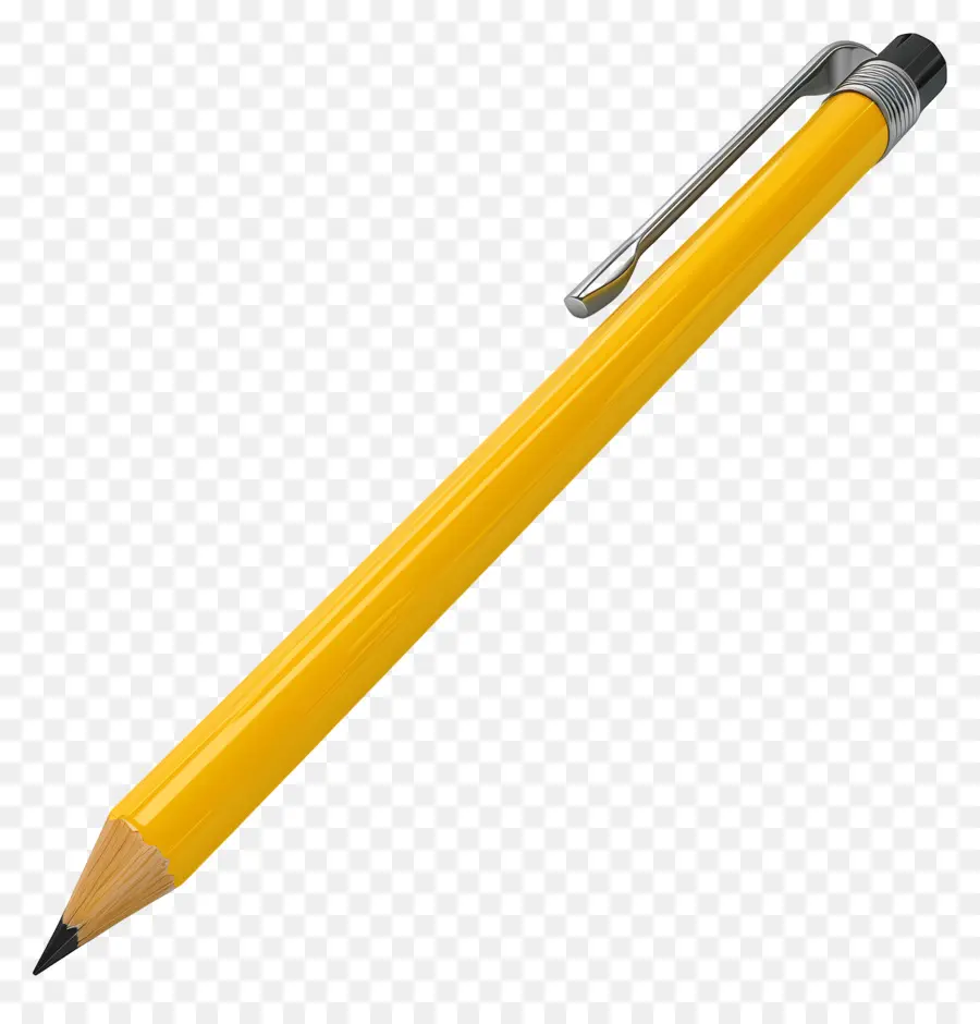 Pensil 3d，Pensil Kuning PNG