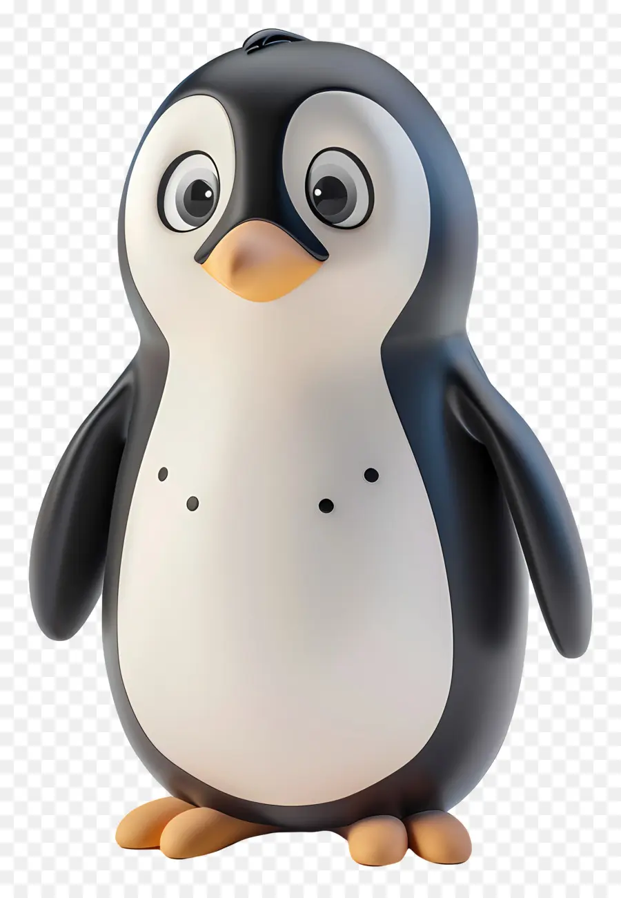 Penguin Kecil 3d，Penguin PNG