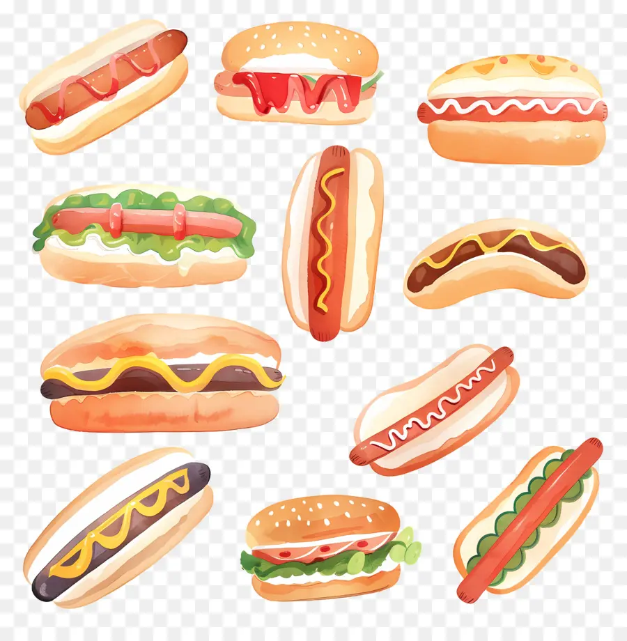 Hot Dog，Sosis PNG