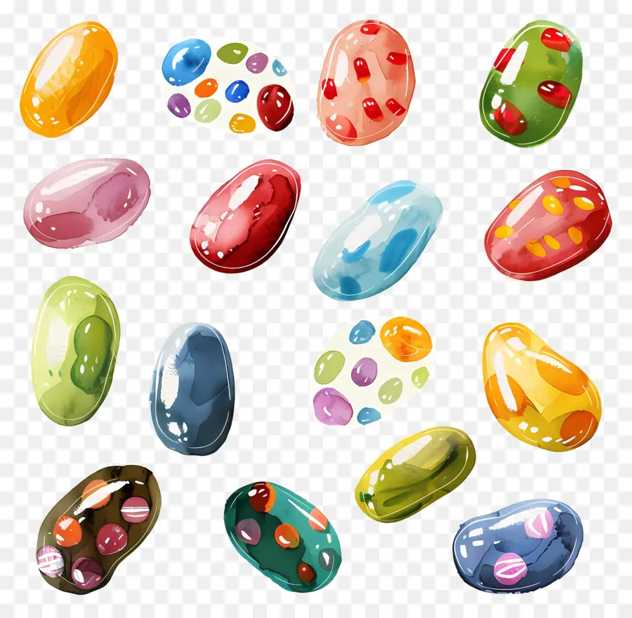 Kacang Jeli，Jellybeans Berwarna  Warni PNG