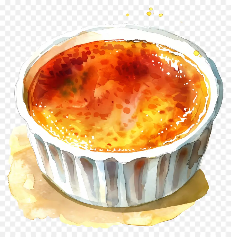 Brûlée Creme，Lukisan Cat Air PNG