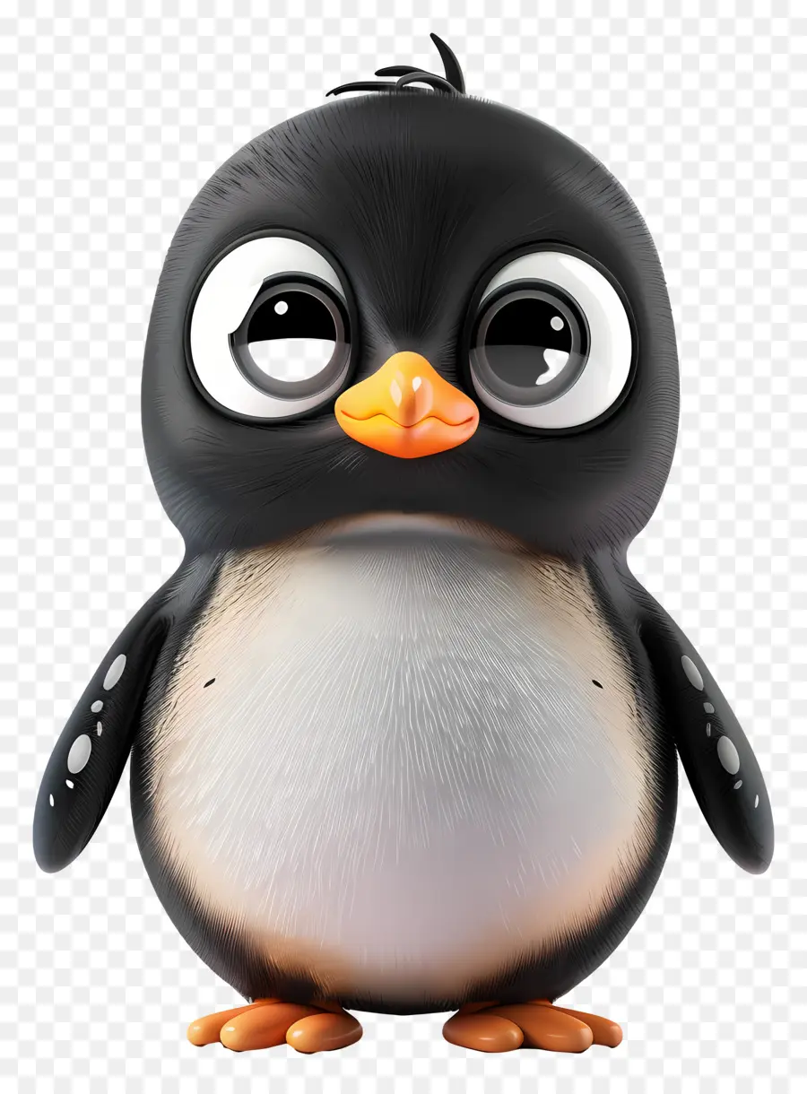 Penguin Kecil 3d，Penguin PNG