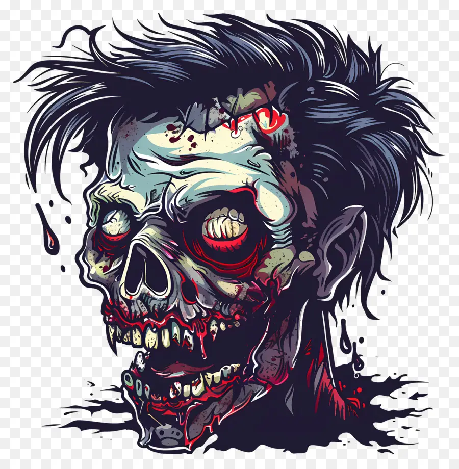 Kepala Zombie，Zombie PNG