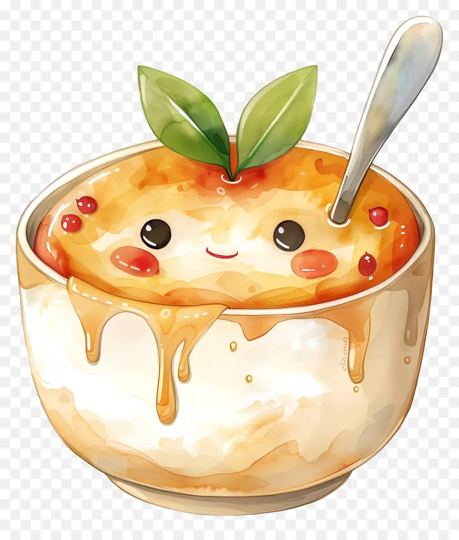 Brûlée Creme，Sup Krim PNG