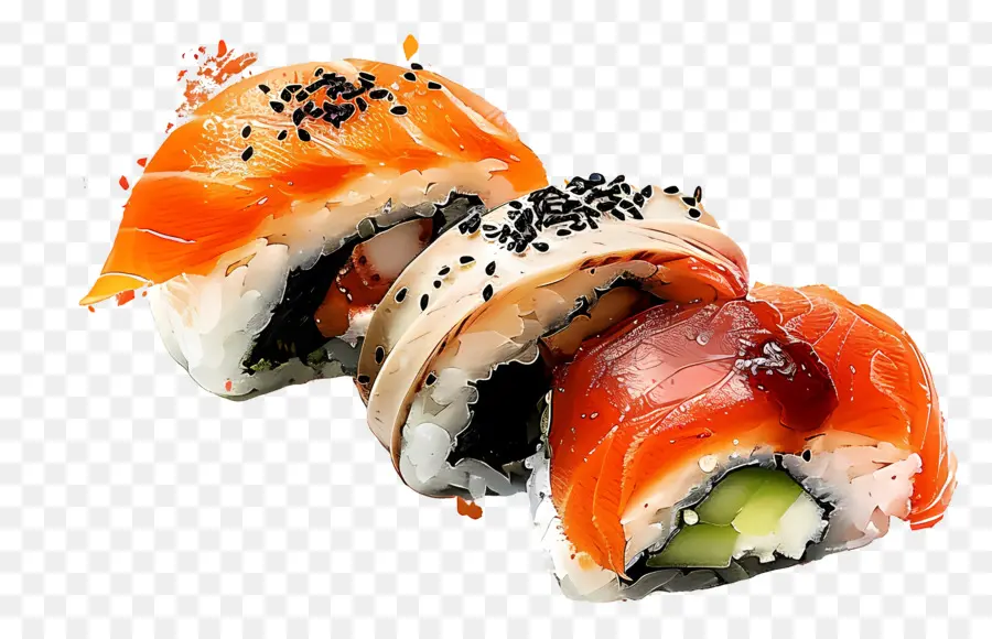 Sushi，Sushi Gulung PNG