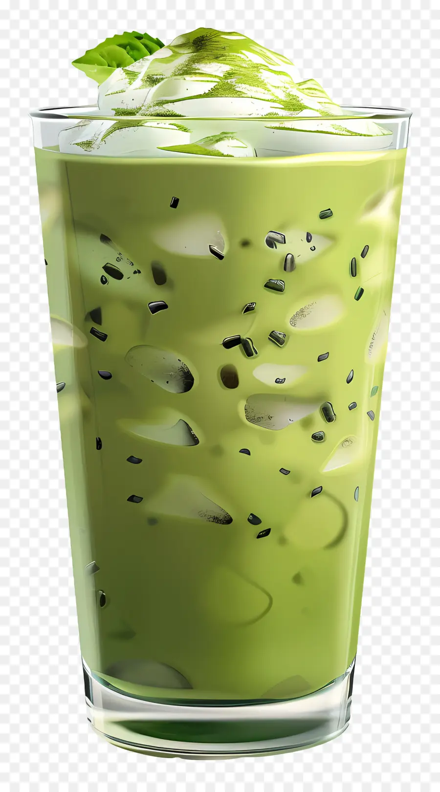 Minum Matcha，Smoothie Hijau PNG