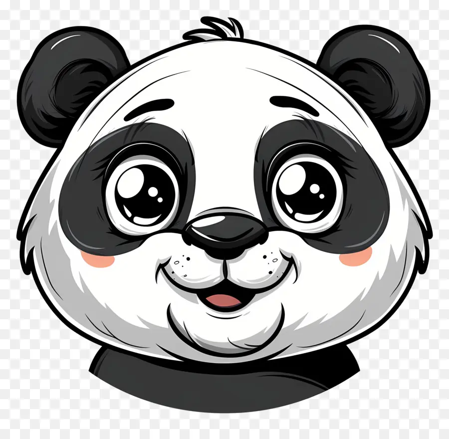 Wajah Panda Yang Lucu，Panda PNG