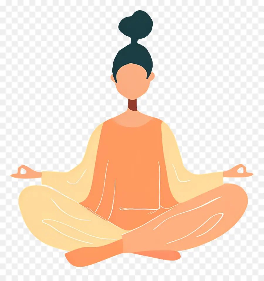 Meditasi，Asana PNG