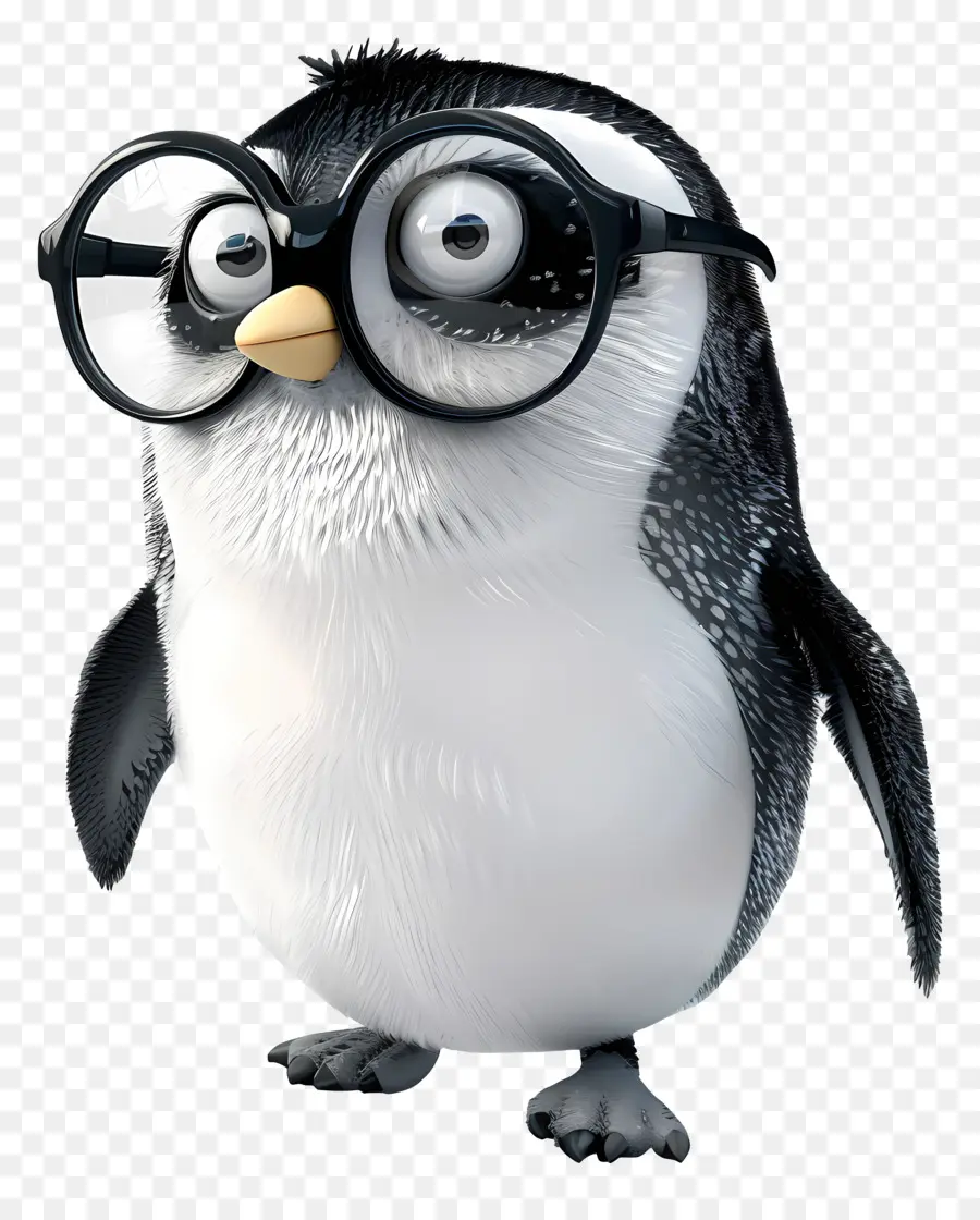 Penguin Kecil 3d，Kartun Penguin PNG