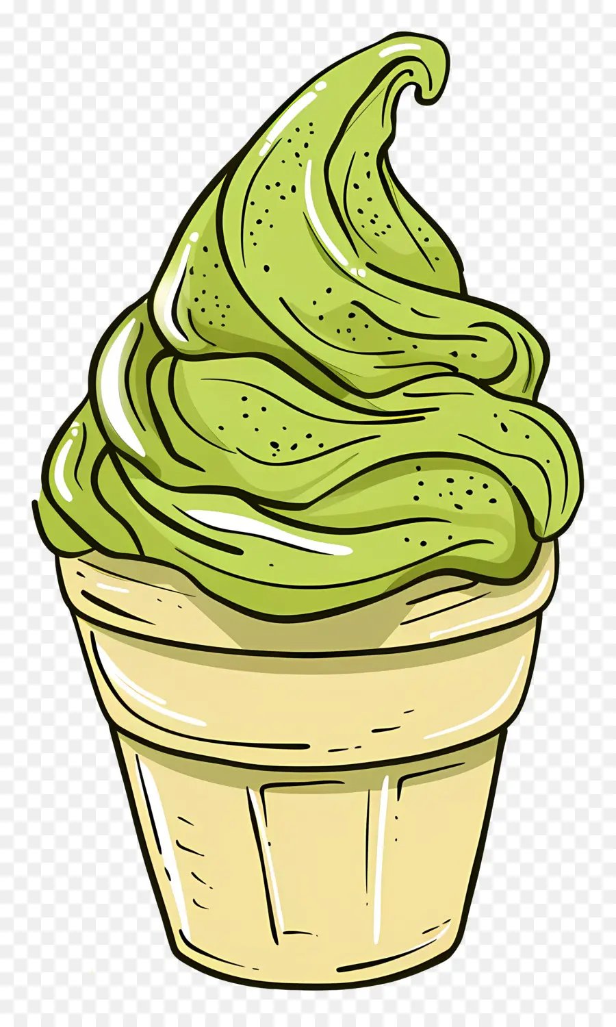 Matcha Es Krim，Cupcake PNG