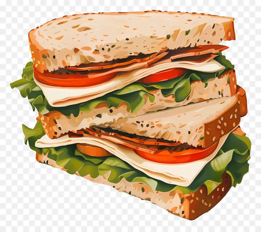 Sandwich，Ham PNG