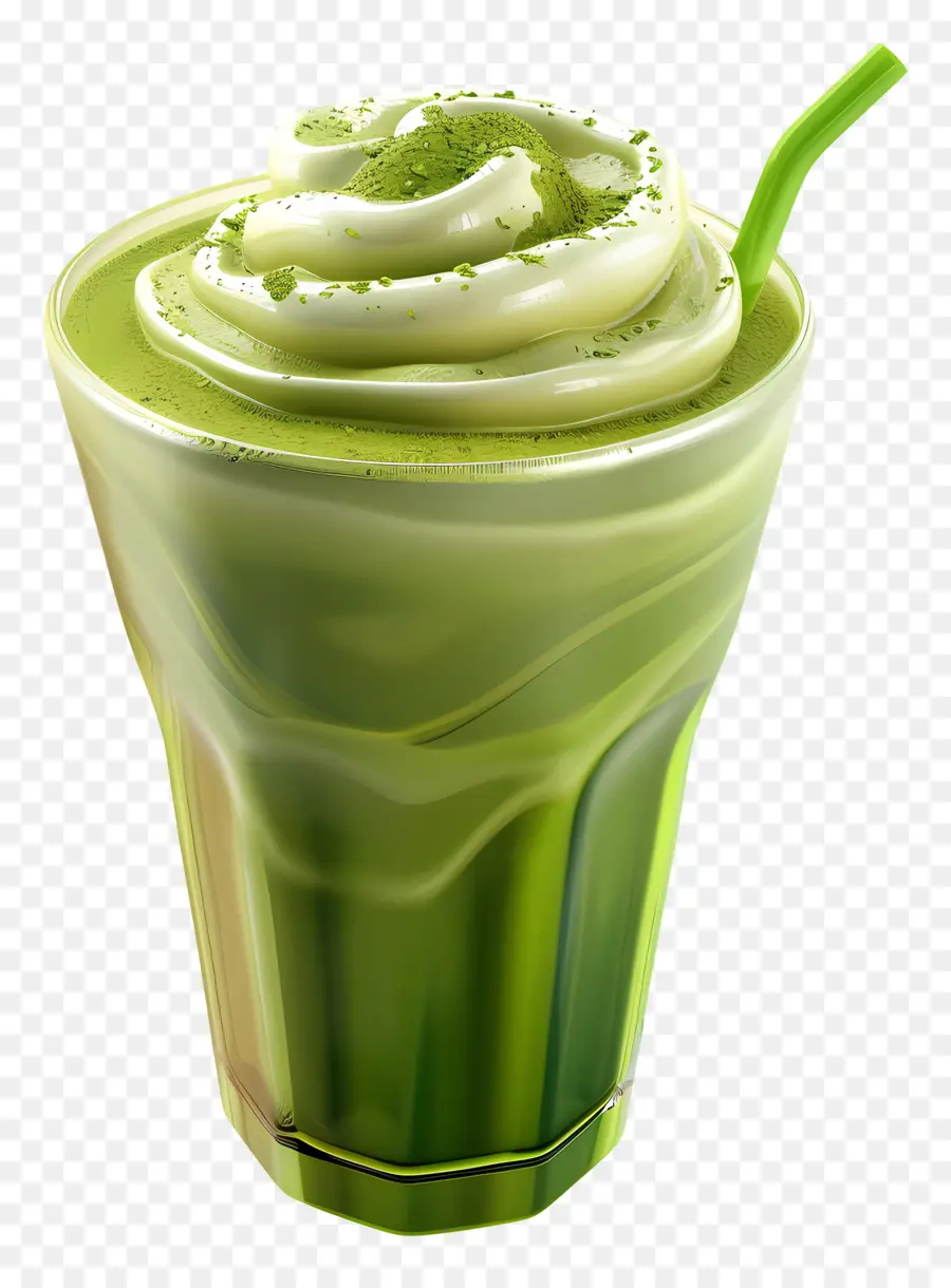 Minum Matcha，Minuman Hijau PNG