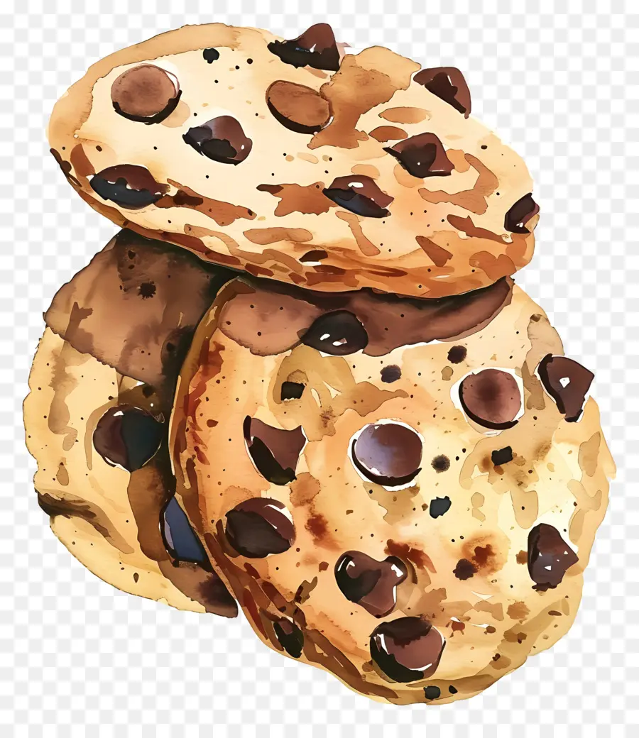 Chocolate Chip Cookie，Buatan Sendiri PNG