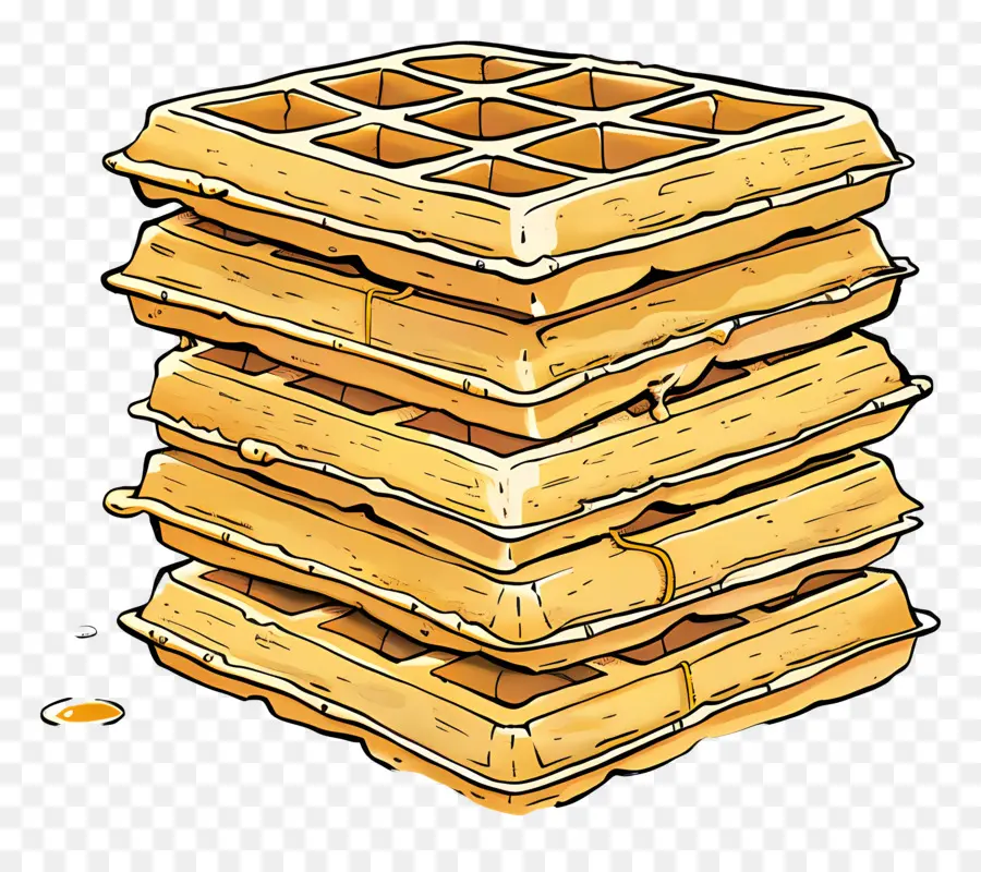 Tumpukan Wafel，Wafel PNG