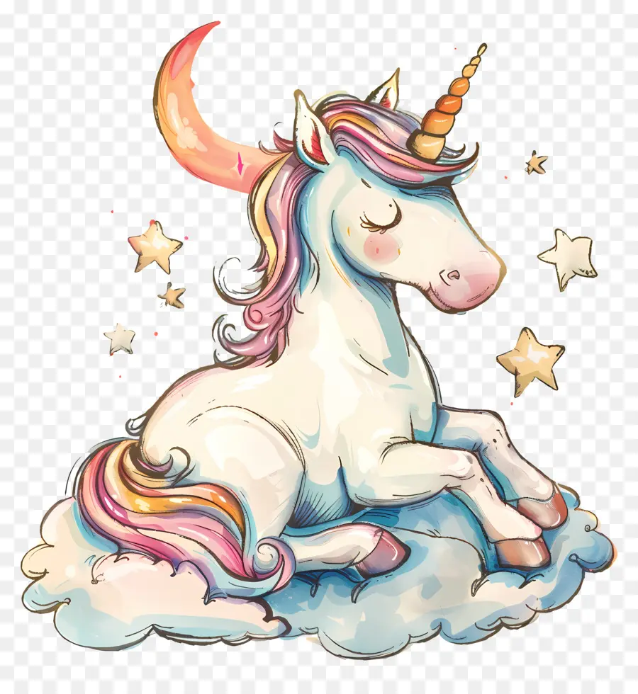 Unicorn，Kartun Unicorn PNG