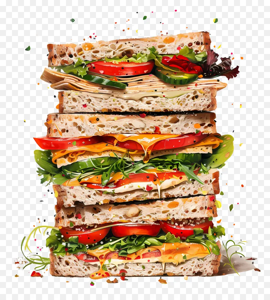 Sandwich，Sandwich Ayam PNG