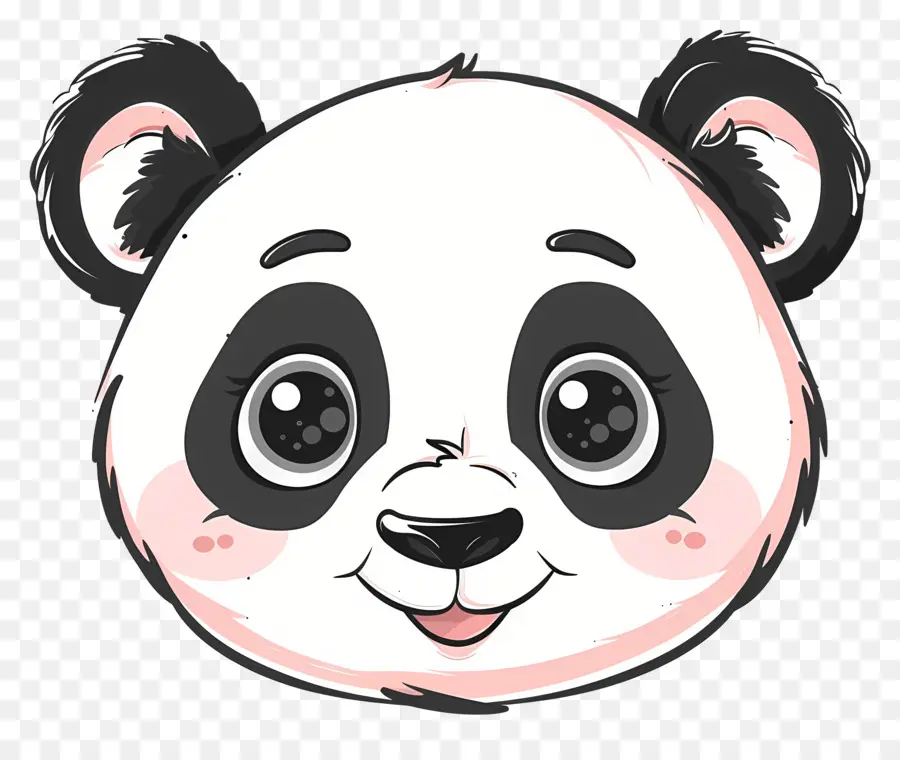 Wajah Panda Yang Lucu，Panda PNG