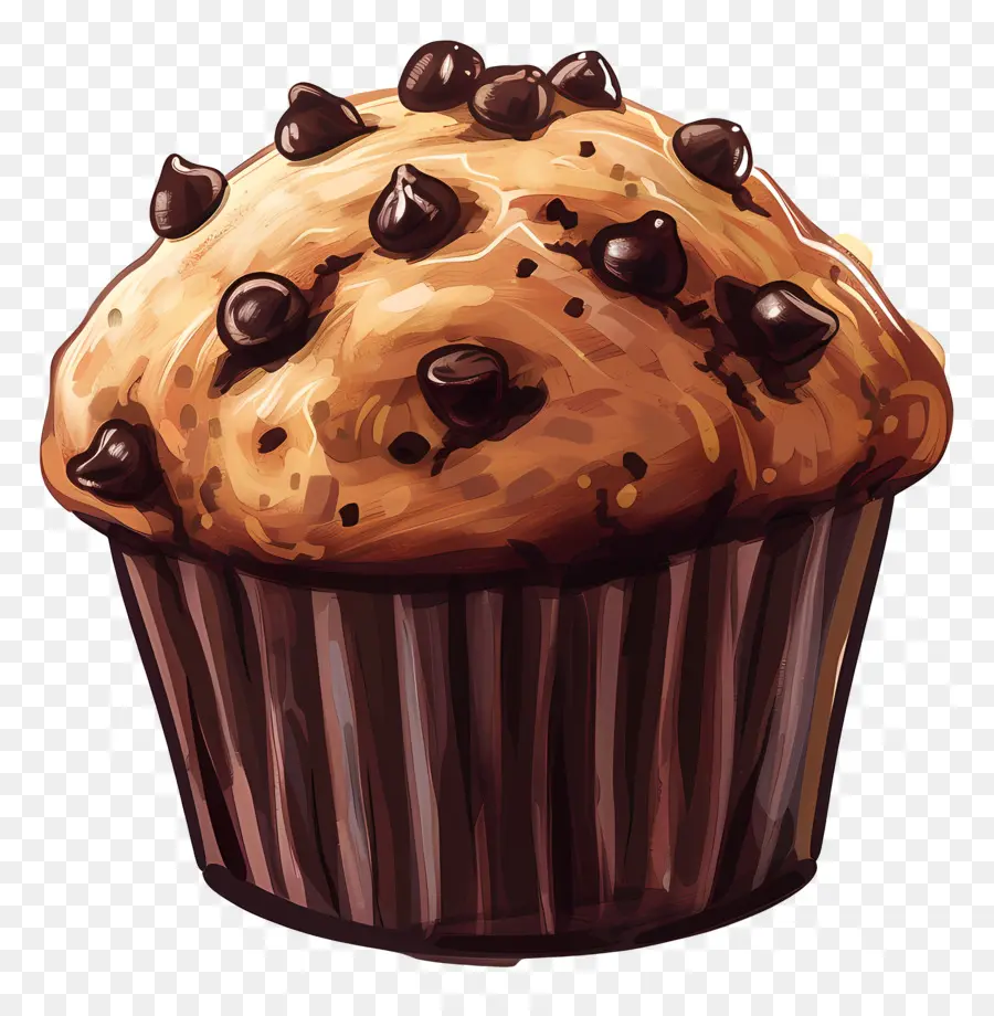 Muffin，Muffin Chocolate Chip PNG