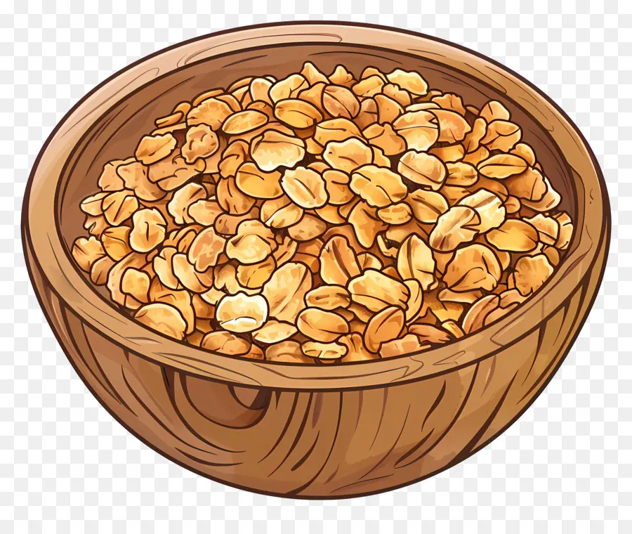 Granola，Digulung Oat PNG