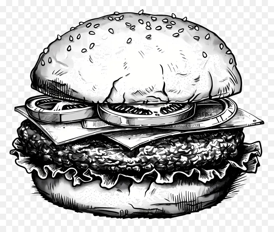 Burger，Hamburger PNG