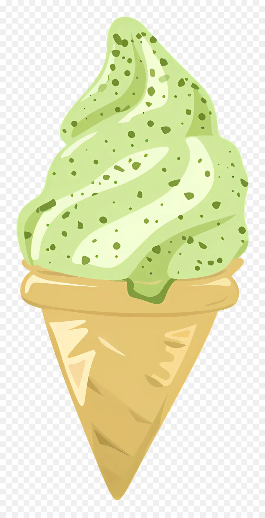 Matcha Es Krim，Hijau Es Krim PNG