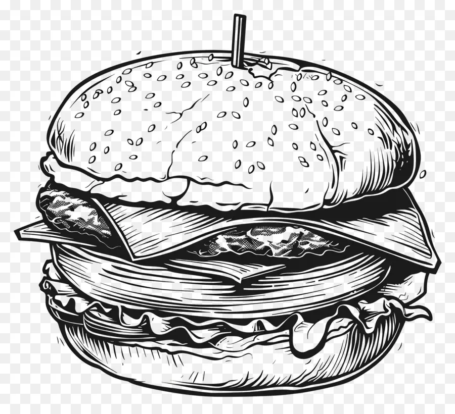 Burger，Hamburger PNG