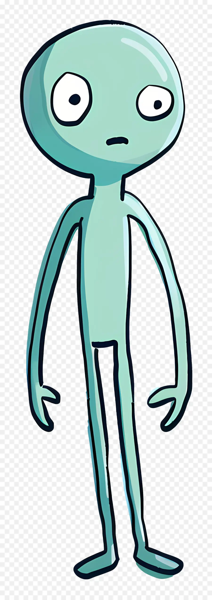 Stickman Yang Bingung，Alien PNG