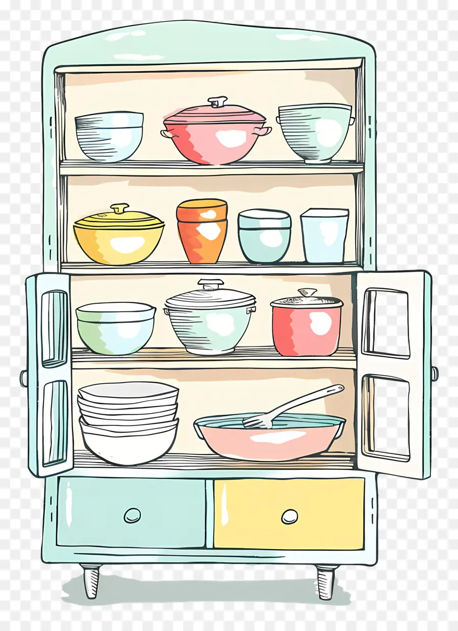 Kabinet Dish，Lemari Dapur PNG