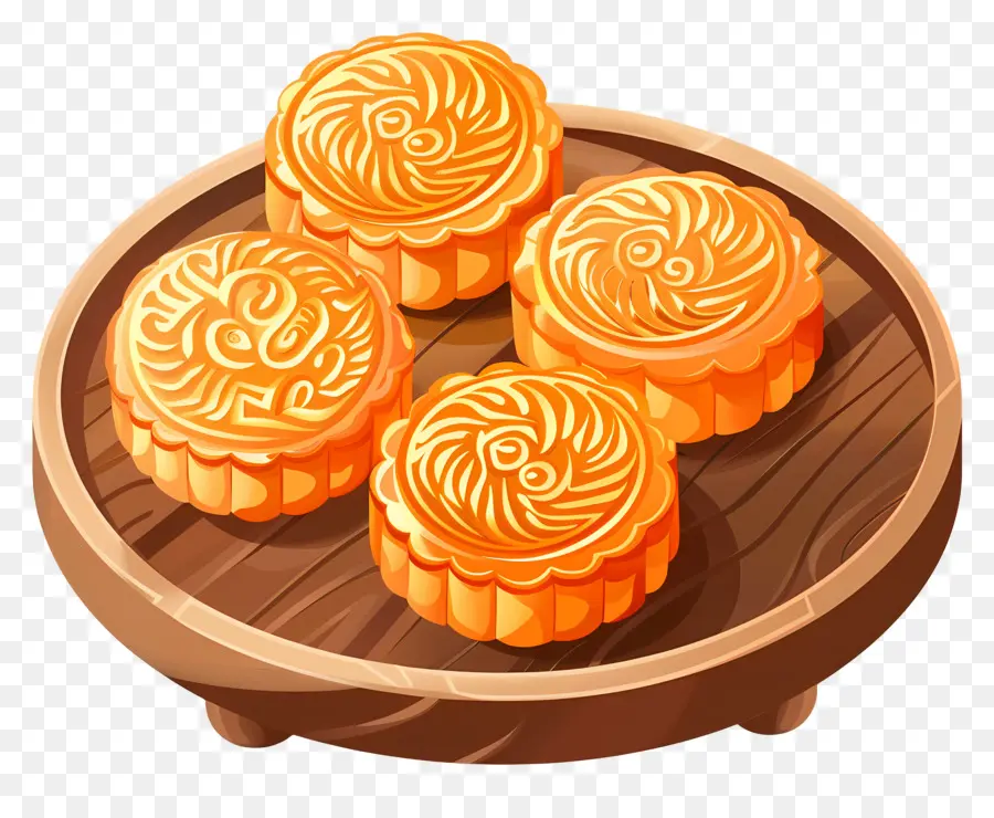 Mooncake，Kue Bulan PNG