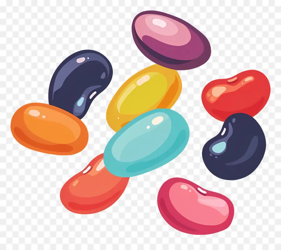 Kacang Jeli，Permen Warna Warni PNG