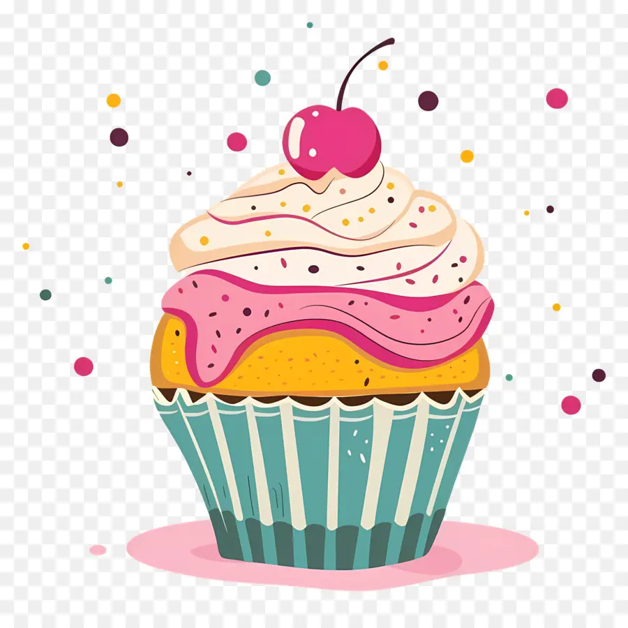 Cupcake，Vanilla Frosting PNG