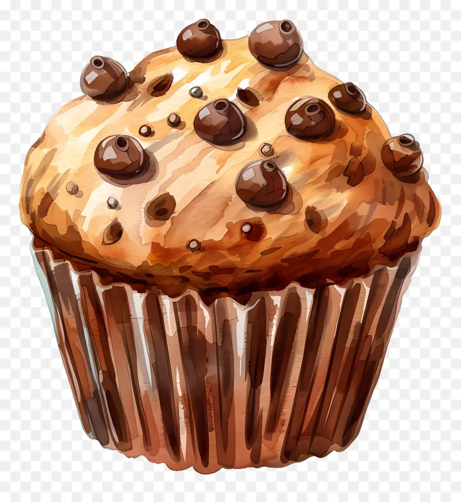 Muffin，Muffin Chocolate Chip PNG