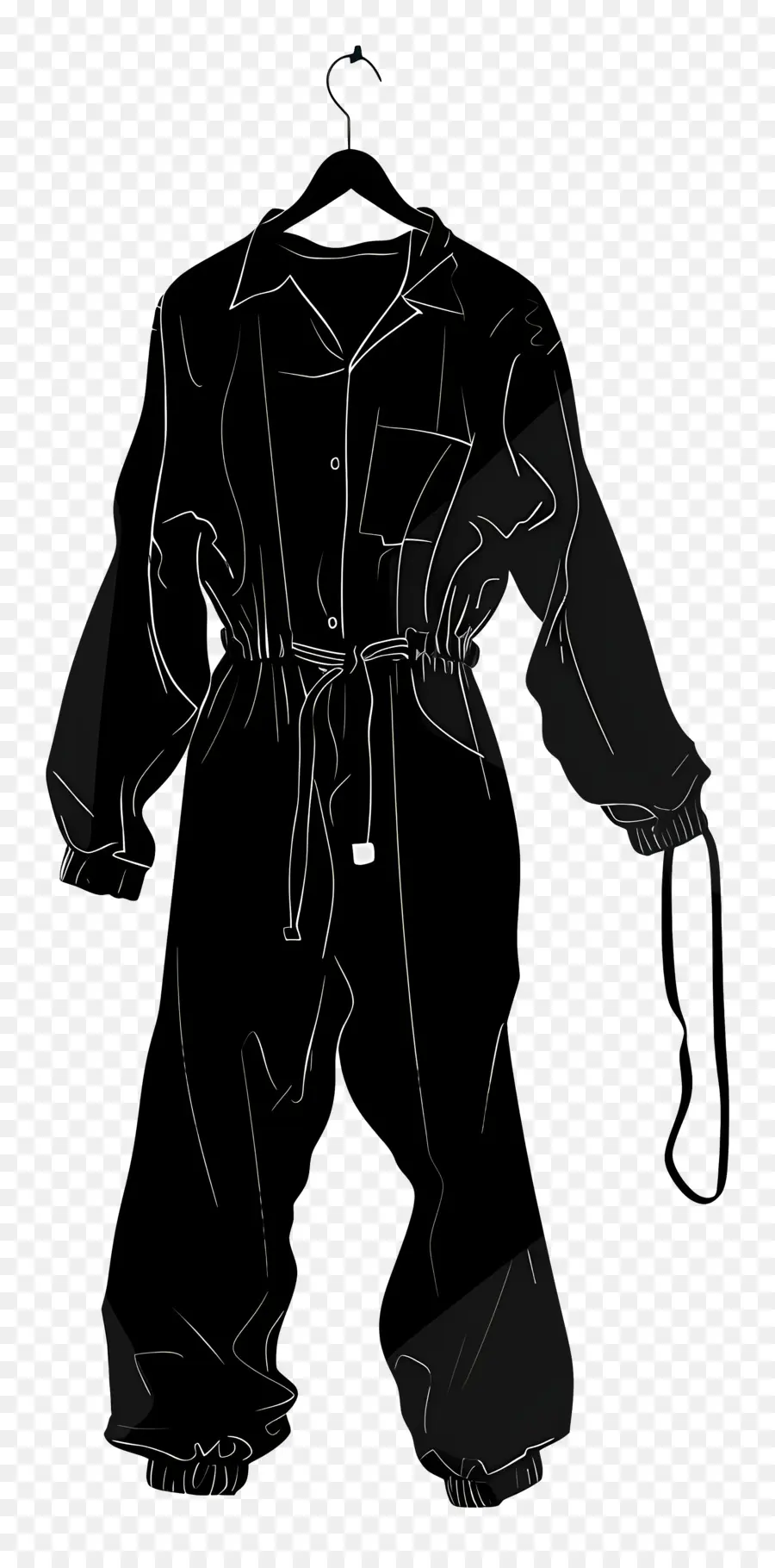 Jumpsuit Di Hanger，Siluet PNG