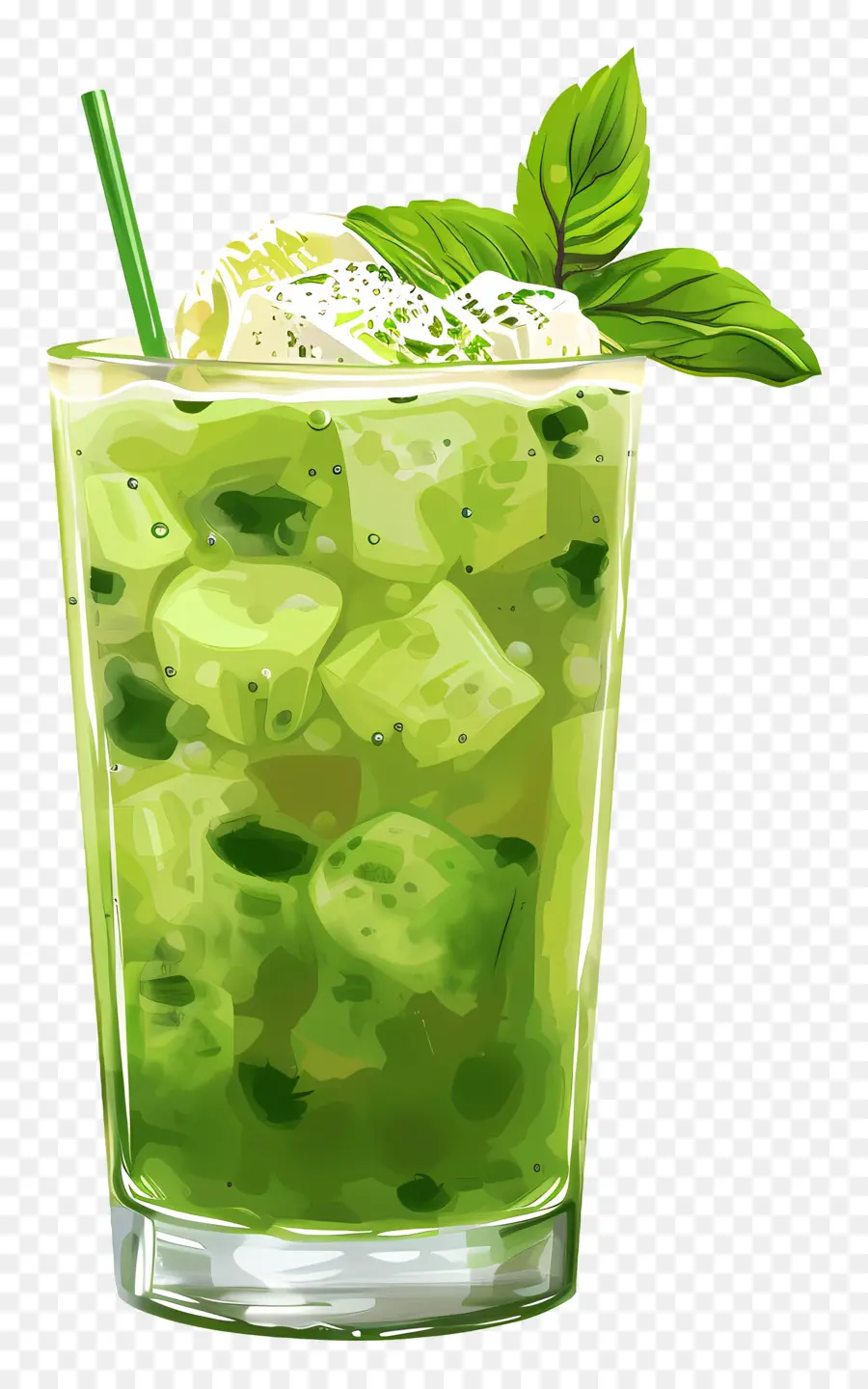 Minum Matcha，Teh Hijau PNG