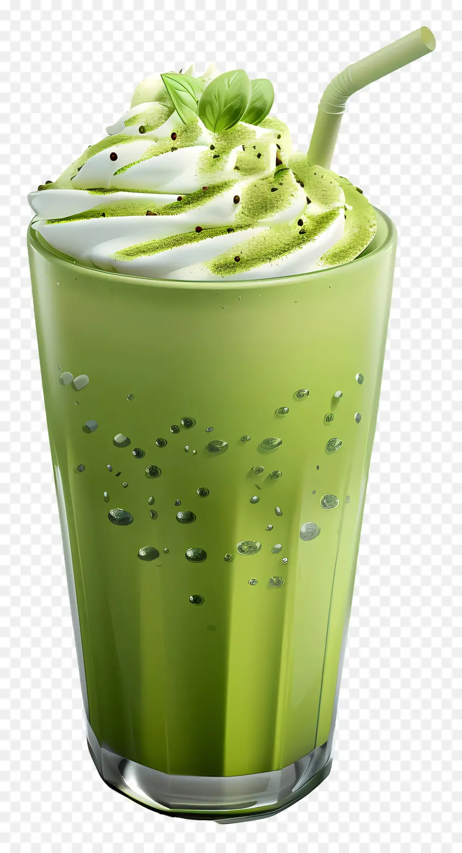 Minum Matcha，Teh Hijau Latte PNG