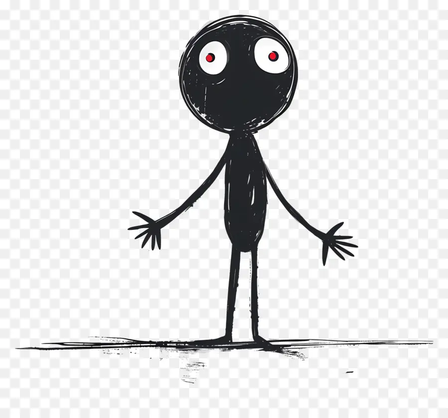 Stickman Yang Bingung，Seni Abstrak PNG