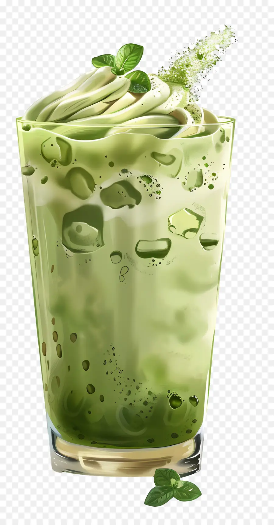 Minuman Hijau，Es PNG