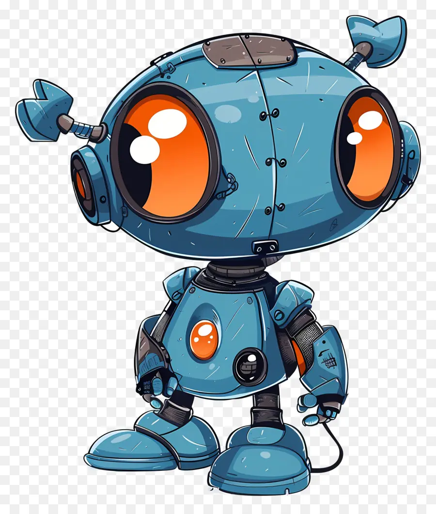 Robot，Biru Robot PNG