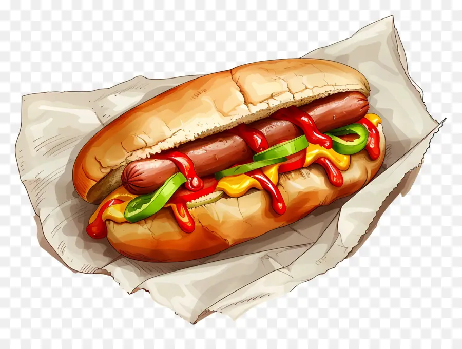 Hot Dog，Sanggul PNG