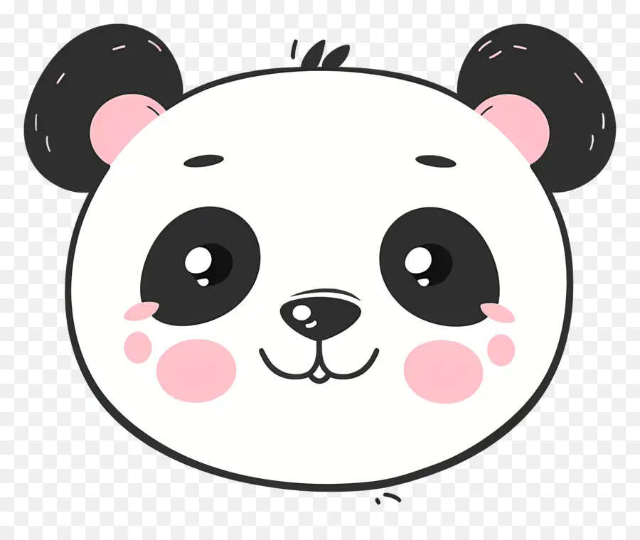 Wajah Panda Yang Lucu，Ilustrasi Panda Bear PNG