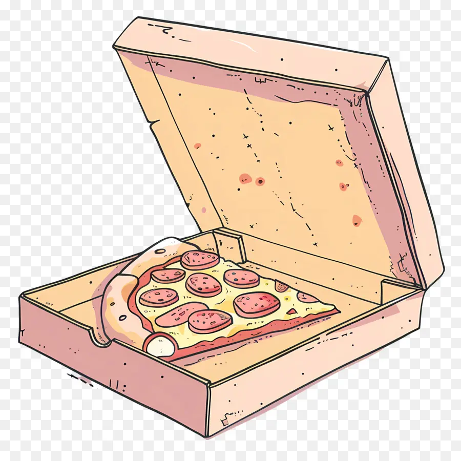 Kotak Dengan Pizza，Pepperoni Pizza PNG