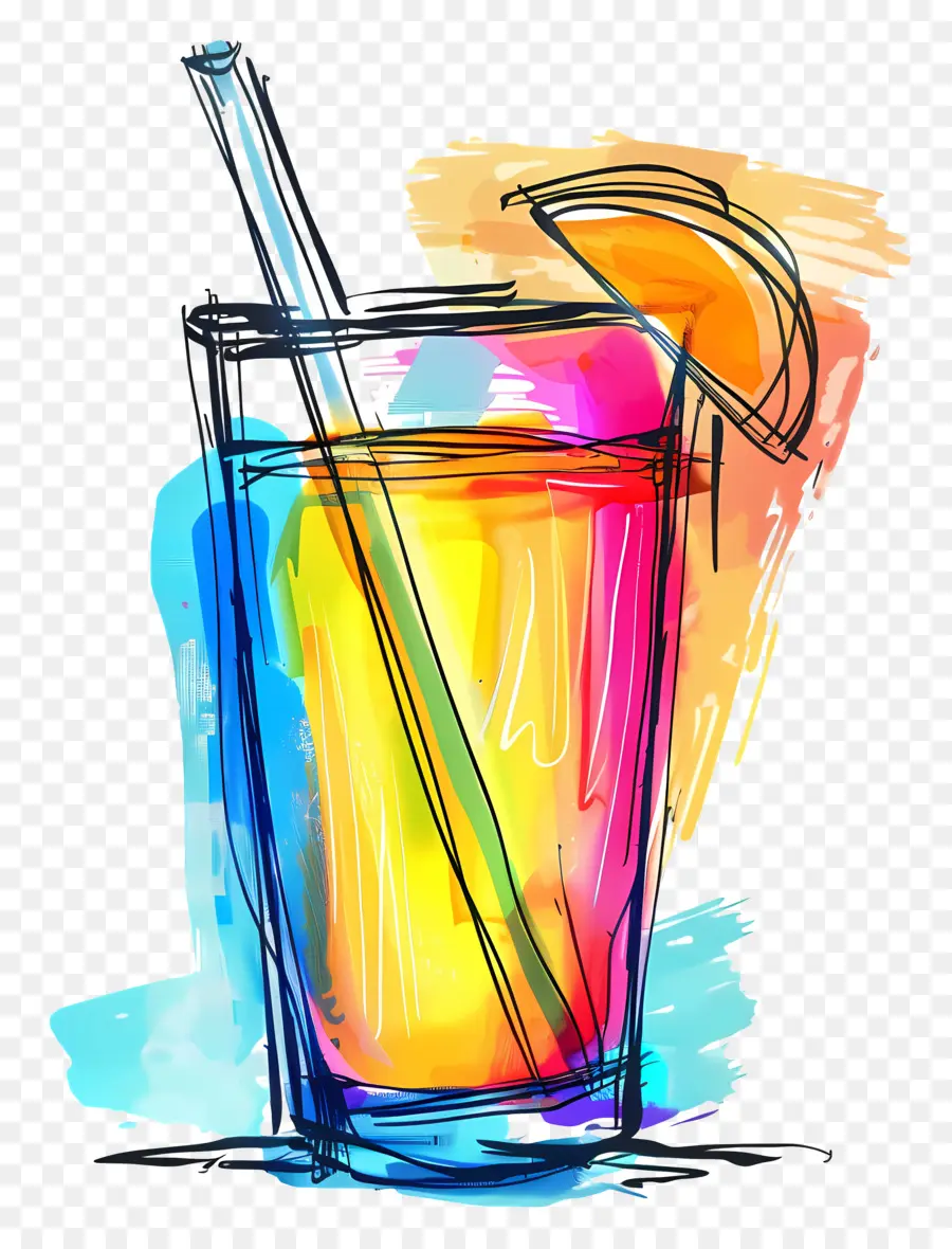 Minum，Handdrawn Ilustrasi PNG