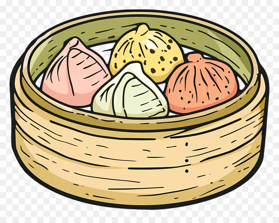 Dim Sum，Kue Kukus PNG