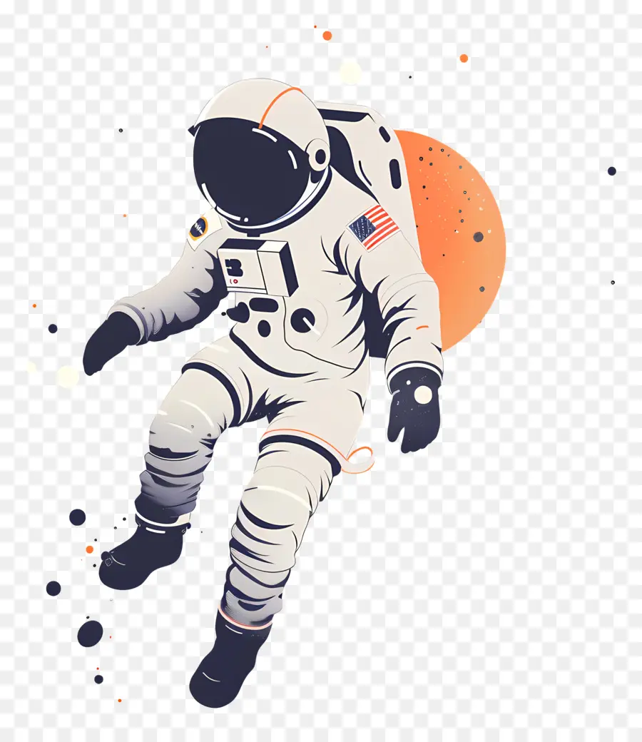 Astronot Di Ruang Angkasa，Astronot PNG