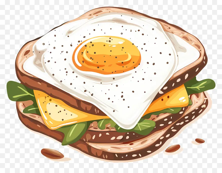 Sandwich Telur，Sandwich Telur Goreng PNG