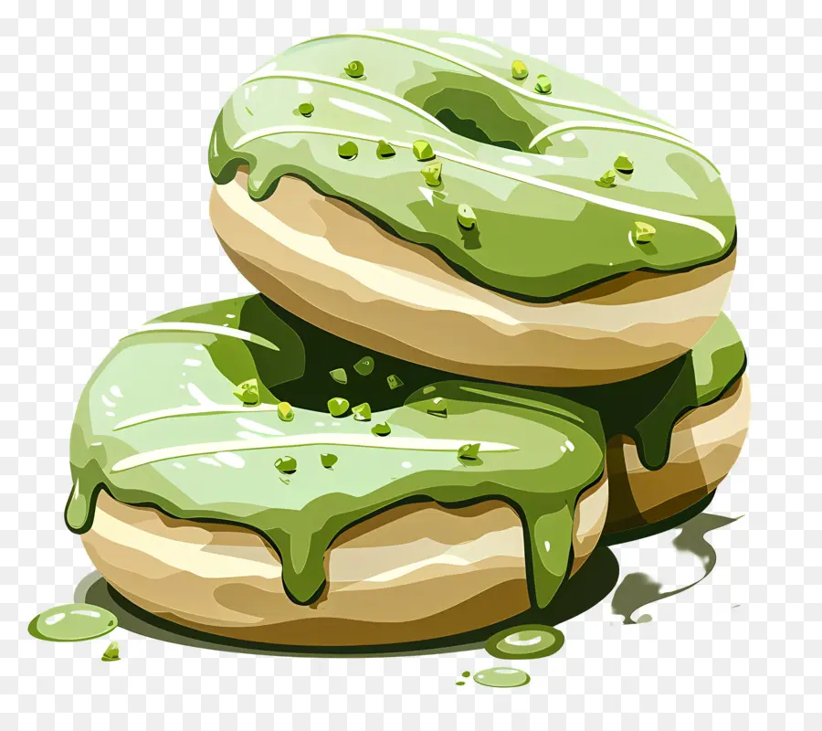 Donat Matcha，Donat PNG