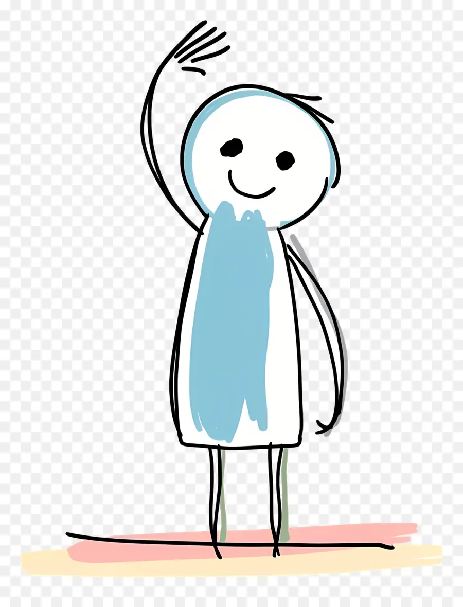 Stickman Saluting，Pria PNG