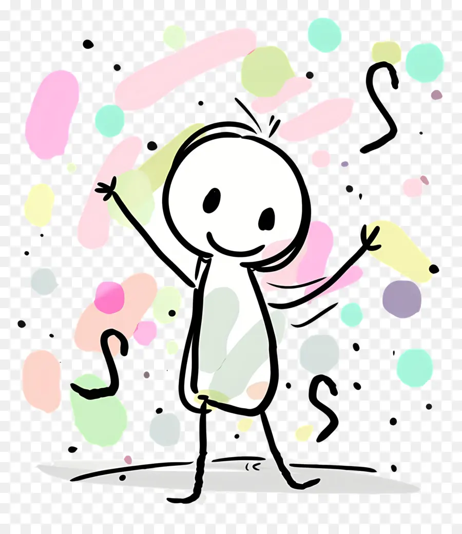 Menari Stickman，Kartun PNG